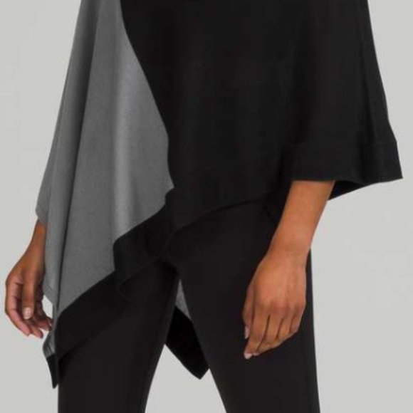 Lululemon Black and Gray Poncho/Scarf - Picture 4 of 8